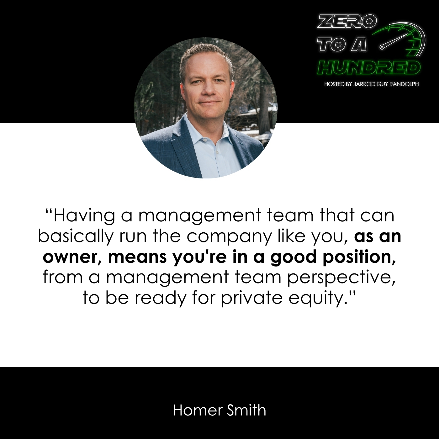 Zero to a Hundred - Jarrod Guy Randolph | Homer Smith | Business Exit Strategy